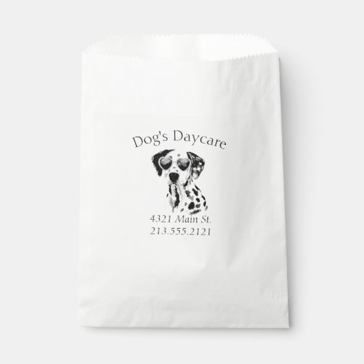 Sachets En Papier Drôle Dalmatien Chien d'affaires (Devant)