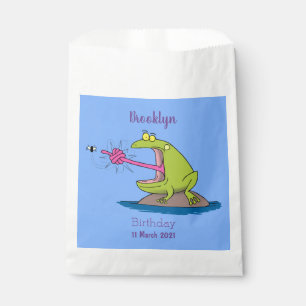 Sachets En Papier Drôle dessin animé de grenouille et mouche