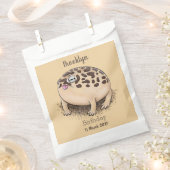 Sachets En Papier Drôle dessin de grenouille à pluie dans le désert (Coupé)