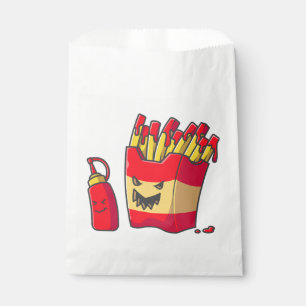 Sachets En Papier drôle halloween frites monstre