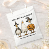 Sachets En Papier Drôle Halloween Sorcière Goose (Coupé)