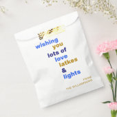 Sachets En Papier Drôle Hanoukka Love Latkes Lights Blue Custom (Scellé)