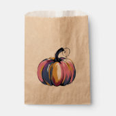Sachets En Papier Drôle Leopard Citrouille Halloween automne (Devant)