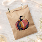 Sachets En Papier Drôle Leopard Citrouille Halloween automne (Coupé)