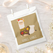 Sachets En Papier Drôle Llama Turquie Thanksgiving (Coupé)