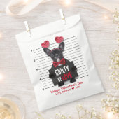 Sachets En Papier Drôle Mugshot Coupable Aimer Chien Saint Valentin (Coupé)