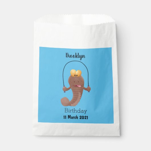 Sachets En Papier Drôle sauter boudskipper poisson dessin animé (Devant)