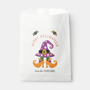 Sachets En Papier Drôle Sorcière Pieds Halloween