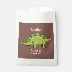 Sachets En Papier Drôle stegosaurus dinosaure dessin animé