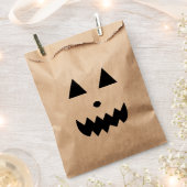 Sachets En Papier Drôle visage Citrouille d'Halloween (Coupé)