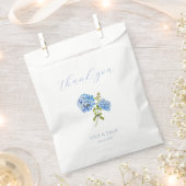 Sachets En Papier Dusty Blue Hydrangea Merci mariage Favor sac (Coupé)
