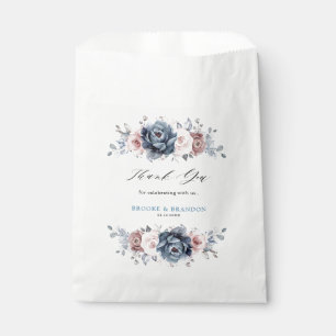Sachets En Papier Dusty Blue Mauve Rose rose ardoise Mariage floral