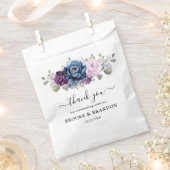 Sachets En Papier Dusty Blue Purple Navy Lilac Blooms Mariage (Coupé)