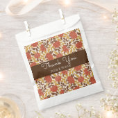 Sachets En Papier Dusty Brunt Orange Peony Flowers Mariage de automn (Coupé)