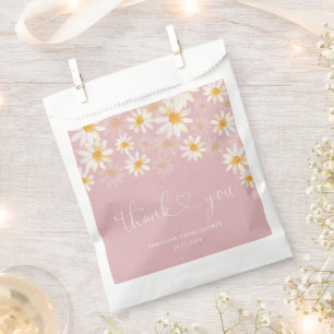 Sachets En Papier Dusty rose minimaliste Baby shower moderne Favoris
