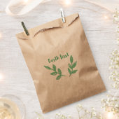 Sachets En Papier Earth first / Eco friendly, zéro déchet, devenez é (Coupé)