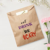Sachets En Papier EAT Boire et être effrayant Halloween (Scellé)