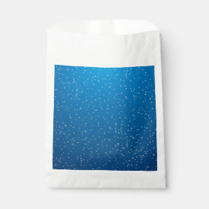 Sachets En Papier Eau Bleue Profonde Et Petites Bulles