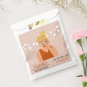 Sachets En Papier Échantillon de salon d'affaires d'esthéticienne en