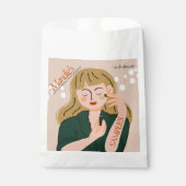 Sachets En Papier Échantillon de salon d'affaires d'esthéticienne en (Devant)