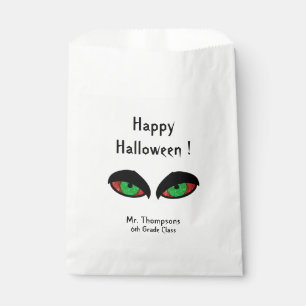 Sachets En Papier École Halloween Eyes