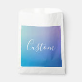 Sachets En Papier Écriture de script modifiable moderne | Ombre colo (Devant)