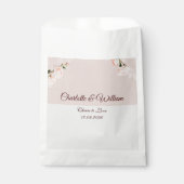 Sachets En Papier Effets doux violets et gris avec fleur (Devant)