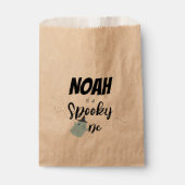 Sachets En Papier Éffrayant | Halloween 1er anniversaire | Bleu mini (Devant)