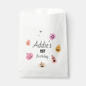 Sachets En Papier Éffrayant | Halloween 1er anniversaire | Citrouill (Devant)