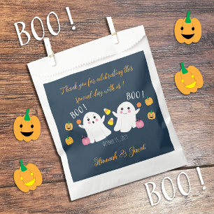 Sachets En Papier Éffrayant Halloween Ghost Twin Baby shower Favoris