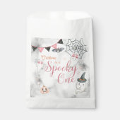 Sachets En Papier Éffrayant une fille Halloween 1er anniversaire (Devant)