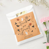 Sachets En Papier Éffrayante fête d'Halloween Orange (Scellé)