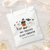 Sachets En Papier Éffrayante Soirée D'Halloween Noir Et Orange (Coupé)