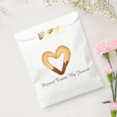 Sachets En Papier Eglise en forme de coeur trempée dans le chocolat (Scellé)