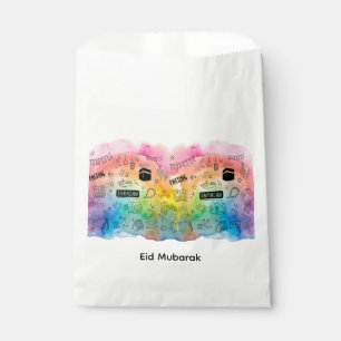 Sachets En Papier Eid Doodle Coloré