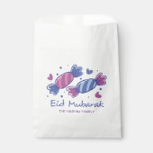 Sachets En Papier Eidiya Sweets Aïd Moubarak Personnalisé (Devant)