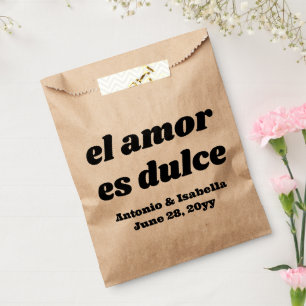 Sachets En Papier El amor es dulce mariage accueil pour invités