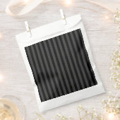 Sachets En Papier Elagnat Black & Smoky Black Vertical Stripes (Coupé)