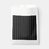 Sachets En Papier Elagnat Black & Smoky Black Vertical Stripes (Devant)