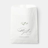 Sachets En Papier Élégance Classique Script Simple Mariage de verdur (Devant)