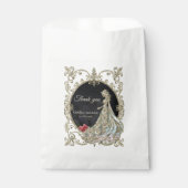 Sachets En Papier Élégance en or et noir. (Devant)