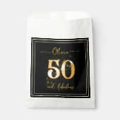 Sachets En Papier Elégant 50 et Fabulous Gold Black (Devant)