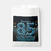 Sachets En Papier Elegant 85th Birthday Blue Diamonds & Glamour (Devant)