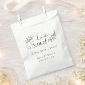 Sachets En Papier Élégant amour botanique est Mariage doux (Coupé)