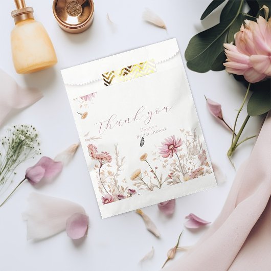 Sachets En Papier Elégant Amour en fleur Douche nuptiale