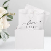 Sachets En Papier Élégant Amour Moderne est Mariage doux Desserts Si