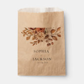 Sachets En Papier Elégant automne hiver Floral Mariage Faveurs (Devant)
