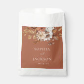 Sachets En Papier Elégant automne hiver Floral mariage Faveurs Napki (Devant)