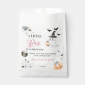 Sachets En Papier Élégant Baby shower Citrouille Halloween rose (Devant)