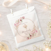 Sachets En Papier Élégant Baby shower de couronne Fleur sauvage (Coupé)